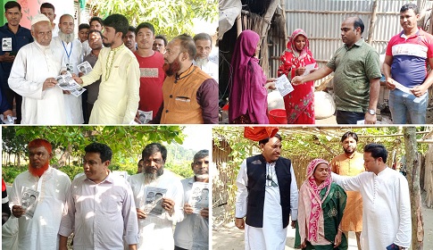 সালথার ৮ ইউনিয়নে ভোটারদের দ্বারে দ্বারে প্রার্থীরা