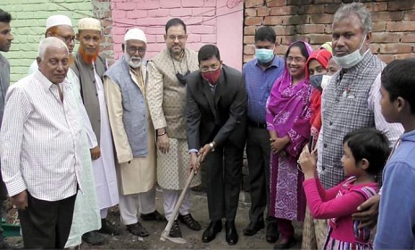 নড়াইলে অস্বচ্ছল মুক্তিযোদ্ধাদের ‘বীর নিবাস’ নির্মাণ কাজের উদ্বোধন