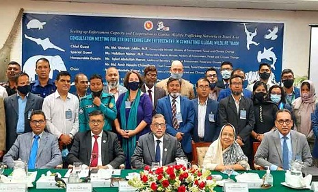 সরকার বন্যপ্রাণীর অবৈধ বাণিজ্য দমনে আন্তরিকভাবে কাজ করছে
