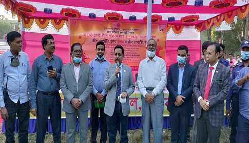 ফরিদপুরে মাদক বিরোধী ভলিবল ম্যাচ ও পুরস্কার বিতরণ