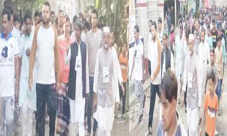 পিরোজপুরে মেম্বার প্রার্থী মোজাম্মেল হকের ব্যাপক গণসংযোগ