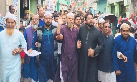 আসন্ন নাসিক ২১ নং ওয়ার্ডে কাউন্সিলর প্রার্থী শাহিন মিয়ার ব্যাপক গণসংযোগ