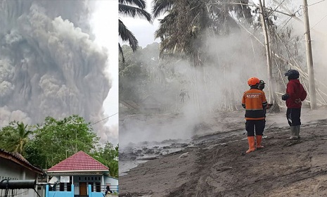 ইন্দোনেশিয়ায় অগ্ন্যুৎপাতে নিহত ১৩