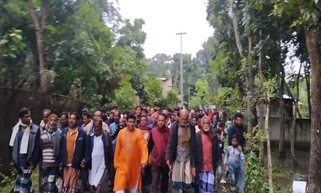নির্বাচনী গণসংযোগে ইউপি চেয়ারম্যান বিপুল
