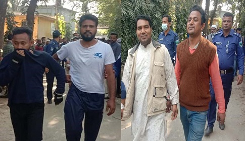 মহাদেবপুরে দুই চেয়ারম্যান প্রার্থীসহ গ্রেফতার ৫