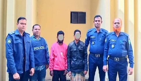 কুলাউড়ায় ছাব্বির হত্যা মামলার পলাতক দুই আসামি জাফলং থেকে গ্রেফতার 