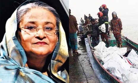 লঞ্চে আগুনে হতাহতের ঘটনায় প্রধানমন্ত্রীর শোক
