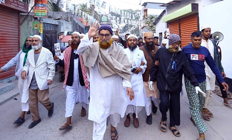 নাসিক মেয়র প্রার্থী সিরাজুল মামুনের গণসংযোগ
