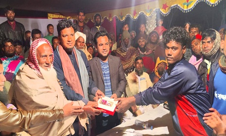 সালথার বারখাদিয়ায় শীতকালীন ব্যাড-মিন্টন টুর্নামেন্ট