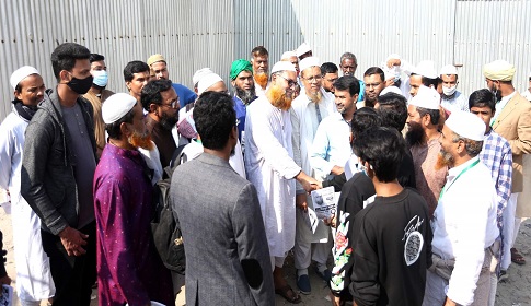 দুর্নীতিমুক্ত ও মানবিক উন্নয়নে দেওয়াল ঘড়ি প্রতীকে ভোট দেওয়ার আহ্বান মেয়র প্রার্থী সিরাজুলের 