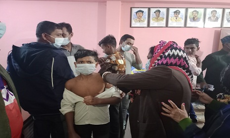 লোহাগড়ায় শিক্ষার্থীদের করোনার টিকা কার্যক্রমের উদ্বোধন