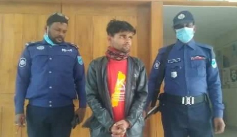 নগরকান্দার পুরাপাড়ায় দেশীয় অস্ত্রসহ যুবক গ্রেপ্তার