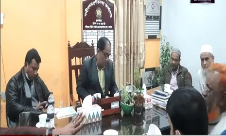 যানজট নিরসনে নবীনগর বাজারকে হকারমুক্ত ঘোষণা