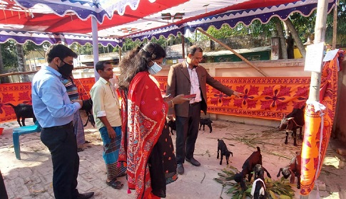 ঈশ্বরগঞ্জে ছাগল প্রদর্শনী