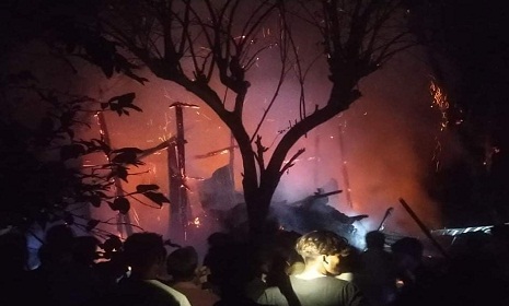 ভাঙ্গায় ভয়াবহ অগ্নিকাণ্ডে গরুসহ বসতবাড়ি ভস্মীভূত