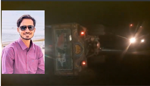 নাটোরে ট্রাকে ধাক্কা খেয়ে মোটরসাইকেল আরোহীর মৃত্যু