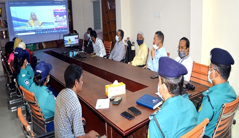 প্রধানমন্ত্রী কর্তৃক উদ্বোধনকৃত পুলিশের ‘সার্ভিস ডেস্ক’ অনুষ্ঠানে সিএমপি থানা পুলিশ