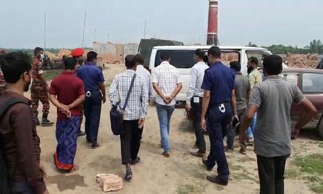 শেরপুরে অবৈধ ইটভাটায় অভিযান, ৯ লাখ ২০হাজার টাকা জরিমানা