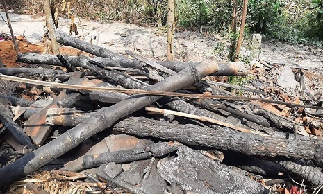 নগরকান্দায় দুর্বৃত্তের আগুনে পুড়লো বসতঘর!