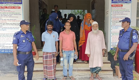 টুঙ্গিপাড়ায় প্রথম স্ত্রীর মামলায় স্বামী-২য় স্ত্রীসহ আটক ৪