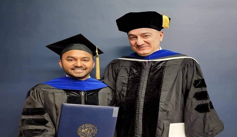 যুক্তরাষ্ট্রে মৌলভীবাজারের শুভজিত দাসের পিএইচডি অর্জন