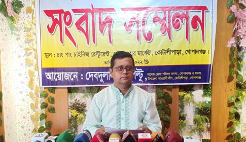 অপপ্রচারের প্রতিবাদে কোটালীপাড়ায় আ.লীগ নেতার সংবাদ সম্মেলন 
