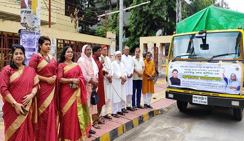 পদ্মা সেতুর উদ্বোধন উপলক্ষে উন্নয়ন প্রচারণায় ভ্রাম্যমান সাংস্কৃতিক টিম সিরাজগঞ্জে