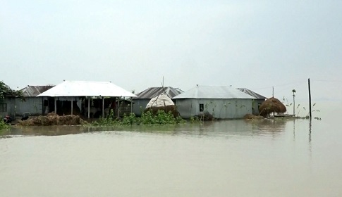 কুড়িগ্রামে বন্যা পরিস্থিতির কিছুটা উন্নতি, দুর্ভোগ কমেনি বানভাসীদের