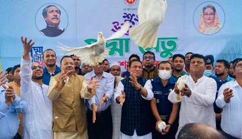 নানা আয়োজনে লক্ষ্মীপুরে পদ্মা সেতু উদ্বোধন উদযাপন