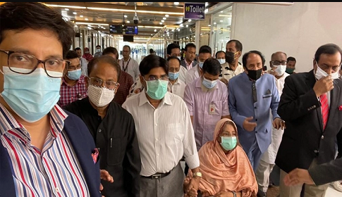 প্রায় ৮ মাস পর দেশে ফিরলেন রওশন এরশাদ