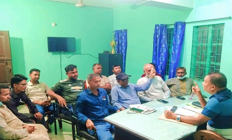 সুবর্ণচরে কর্মরত সাংবাদিকদের সাথে ওসির মতবিনিময়