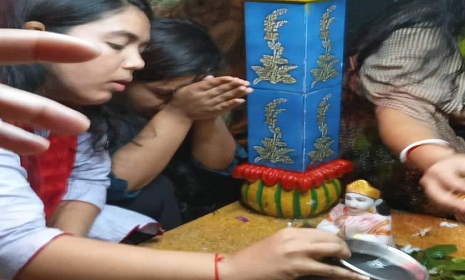 ফরিদপুরে সনাতন ধর্মাবলম্বীদের ধর্মীয় উৎসব গঙ্গাজল অর্পণ অনুষ্ঠিত