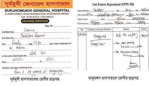 হবিগঞ্জে প্রতারণার ঘটনায় ডাঃ কলি-নাদিরাকে সিভিল সার্জনের তলব