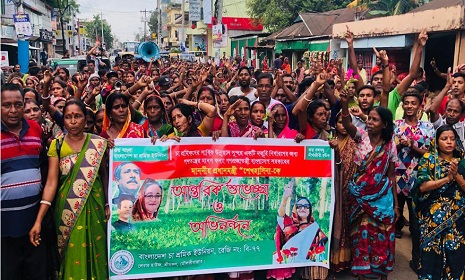 ১৭০ টাকা মজুরির সিদ্ধান্তকে স্বাগত জানিয়ে চা শ্রমিকদের আনন্দ মিছিল