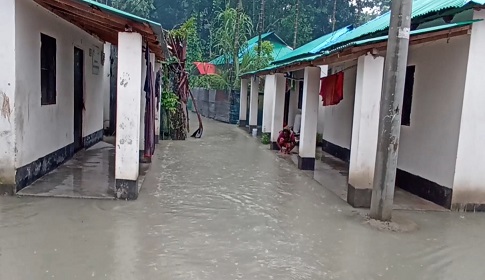 জোয়ারের পানিতে কাঠালিয়া উপজেলার অর্ধশত শিক্ষা প্রতিষ্ঠান আশ্রয়নের ঘরসহ ২৭টি গ্রাম প্লাবিত