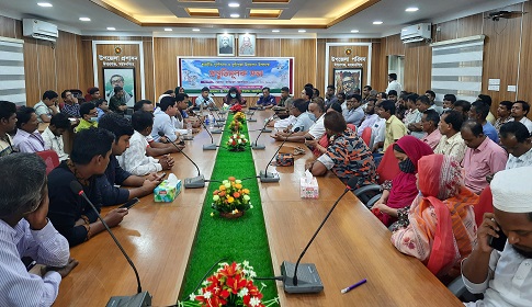 ঈশ্বরগঞ্জে দুর্গাপূজা উদ্যাপন উপলক্ষে প্রস্তুতি সভা