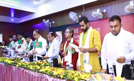 নারীর প্রতি সহিংসতা রোধের শপথ নিয়ে প্রথম বর্ষপূর্তি উদযাপন