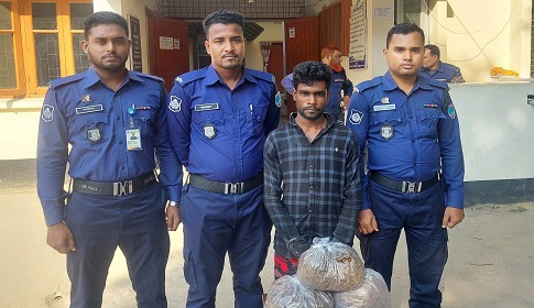 মহম্মদপুরে গাঁজা উদ্ধার, আটক ১
