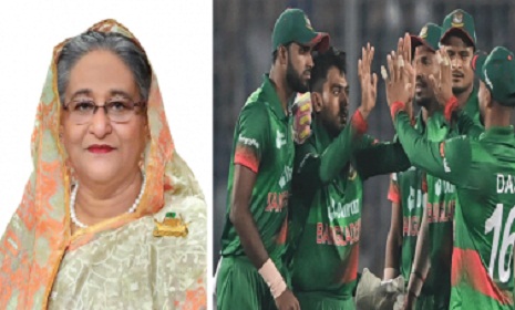 ভারতের বিপক্ষে সিরিজ জেতায় টাইগারদের প্রধানমন্ত্রীর অভিনন্দন