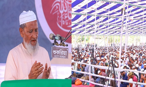 বিশেষ মোনাজাতের মধ্য দিয়ে শেষ হলো সিলেটের ফুলতলী ঈসালে সাওয়াব