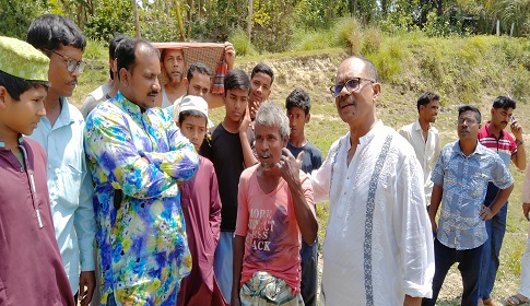 তাড়াশে বিগ্রেডিয়ার জেনারেল নজরুল হাসানের গণসংযোগ শুরু