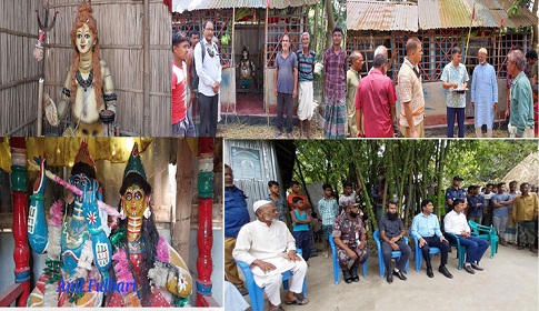 ফুলবাড়ীতে চারটি পারিবারিক মন্দিরের ৮টি প্রতিমা ভাঙচুর 