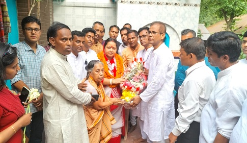 গোপালগঞ্জের শ্রীধাম ওড়াকান্দিতে ঢাকার রমনা হরিচাঁদ মন্দিরের নব নির্বাচিত কমিটির  শ্রদ্ধা 