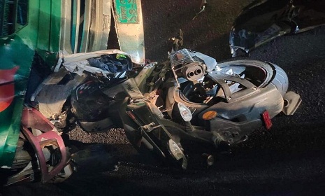 গোপালগঞ্জে বাস চাপায় মোটরসাইকেল চালক নিহত