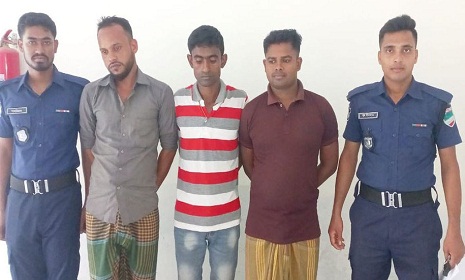 লোহাগড়ায় চোরাই মালসহ ৩ আসামী গ্রেফতার