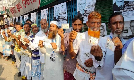 গাজীপুর সিটি নির্বাচনে ভোটগ্রহণ চলছে
