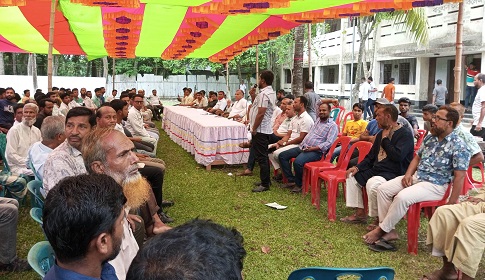 বাবুখালীতে আওয়ামী লীগের প্রতিবাদ ও শান্তি সমাবেশ