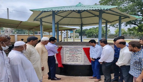 শ্রীপুরে ভূমি অফিসের গোলঘর মোটরসাইকেল গ্যারেজ ও পার্কিং প্লেসের উদ্বোধন 