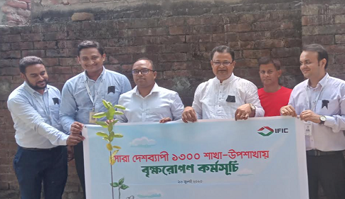 পলাশবাড়ীতে আইএফআইসি ব্যাংকের বৃক্ষরোপণ কর্মসূচি