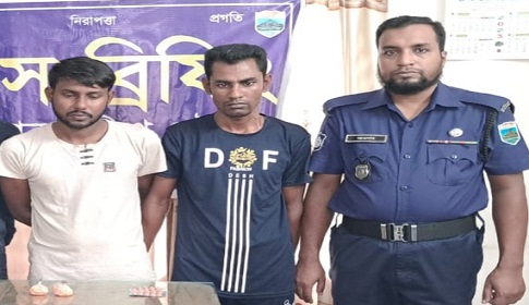 সান্তাহারে ইয়াবাসহ দুই বাস যাত্রী গ্রেপ্তার